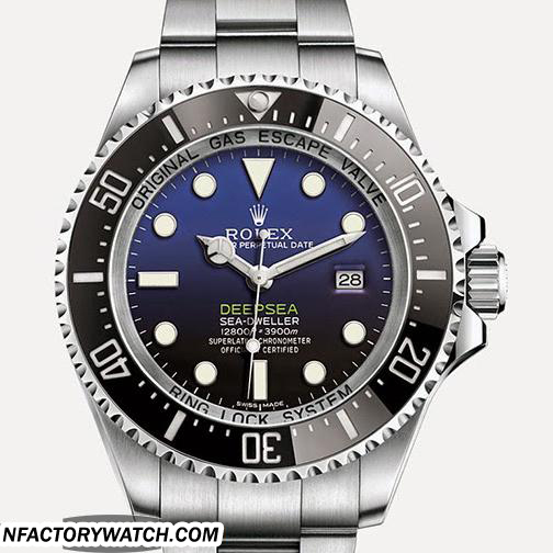 勞力士Rolex DEEPSEA 深海鬼王 116660 D-blue 316F不鏽鋼 單向旋轉黑色陶瓷錶圈-rhid-117952