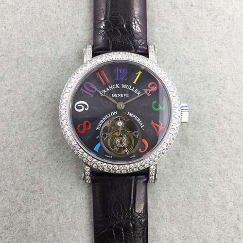法蘭克穆勒 Franck Muller 女士腕錶 搭載手動上鏈陀飛輪機芯 藍寶石玻璃 316精鋼錶殼-rhid-6