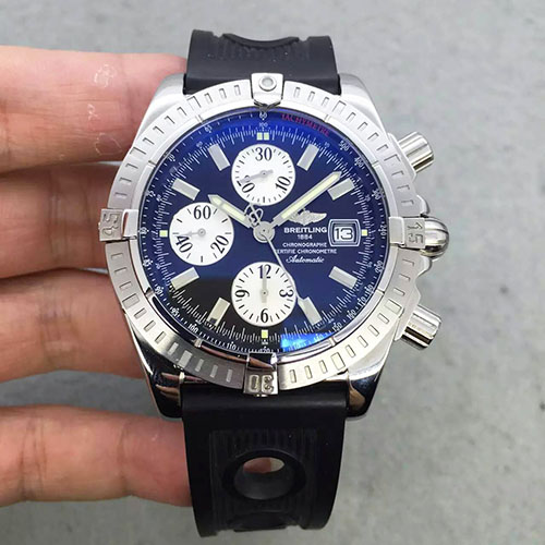 百年靈 Breitling 五珠全鋼航空計時腕錶 搭載7750機芯 N廠出品-rhid-110985