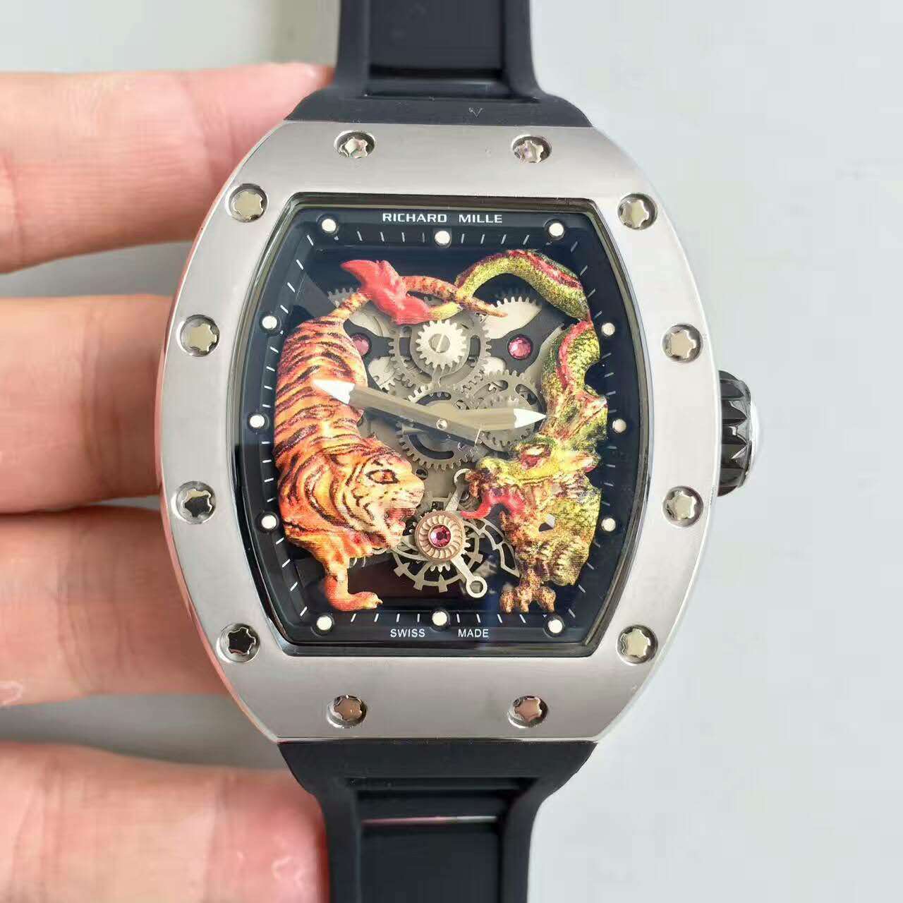 理查德米勒 RM51-01＂龍虎爭霸＂腕錶 搭載進口機械機芯-rhid-116380