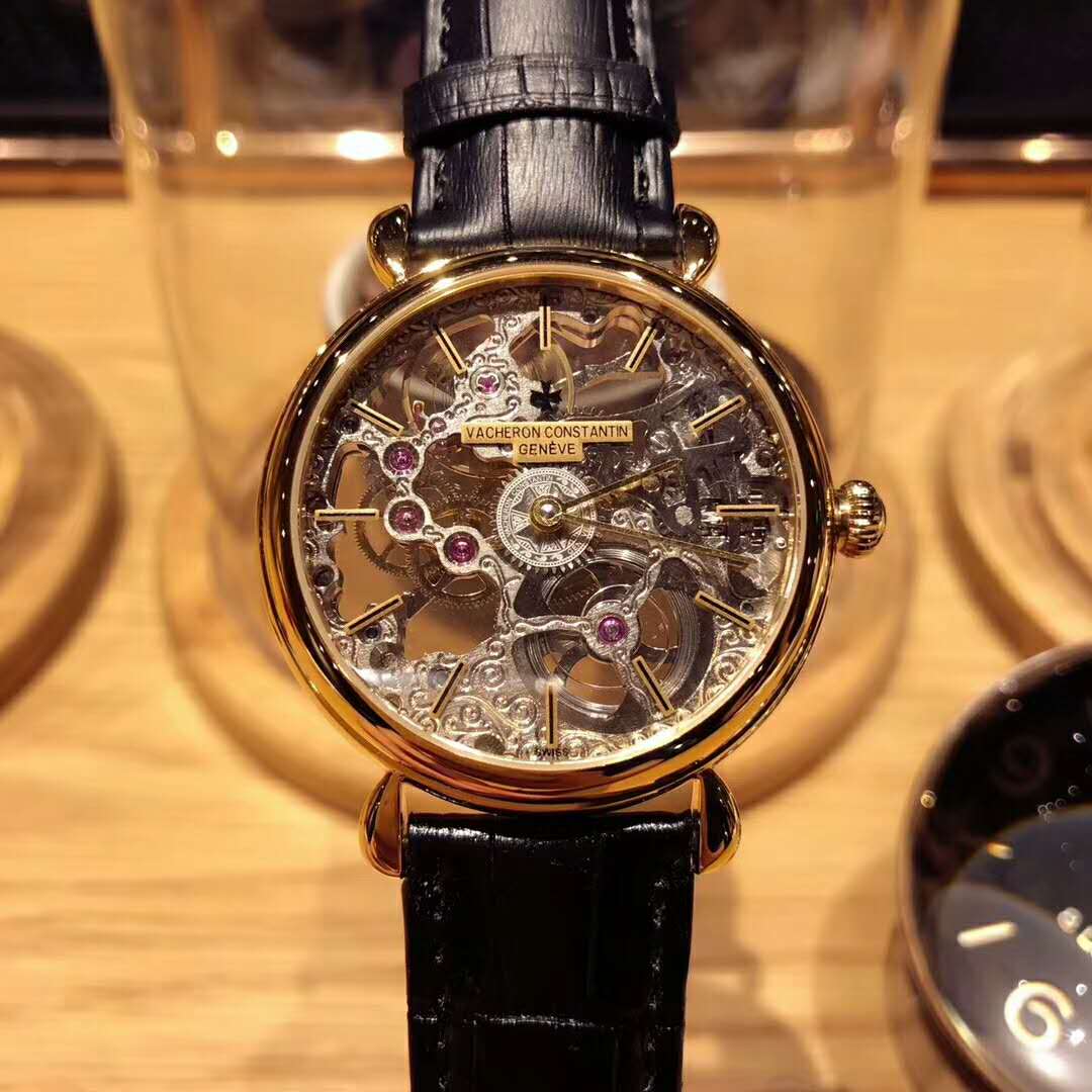 江詩丹頓 镂空珍藏版 高端男士機械腕錶-rhid-118688