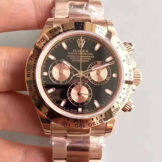 勞力士Rolex Daytona 迪通拿 宇宙計型 116505-78595 玫瑰金男士手錶完美版-rhid-117657