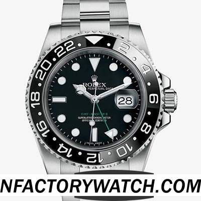 勞力士Rolex格林尼治型 II GMT 116710LN V5 316F不鏽鋼錶殼 防劃藍寶石水晶 黑色錶盤 終極版-rhid-117677